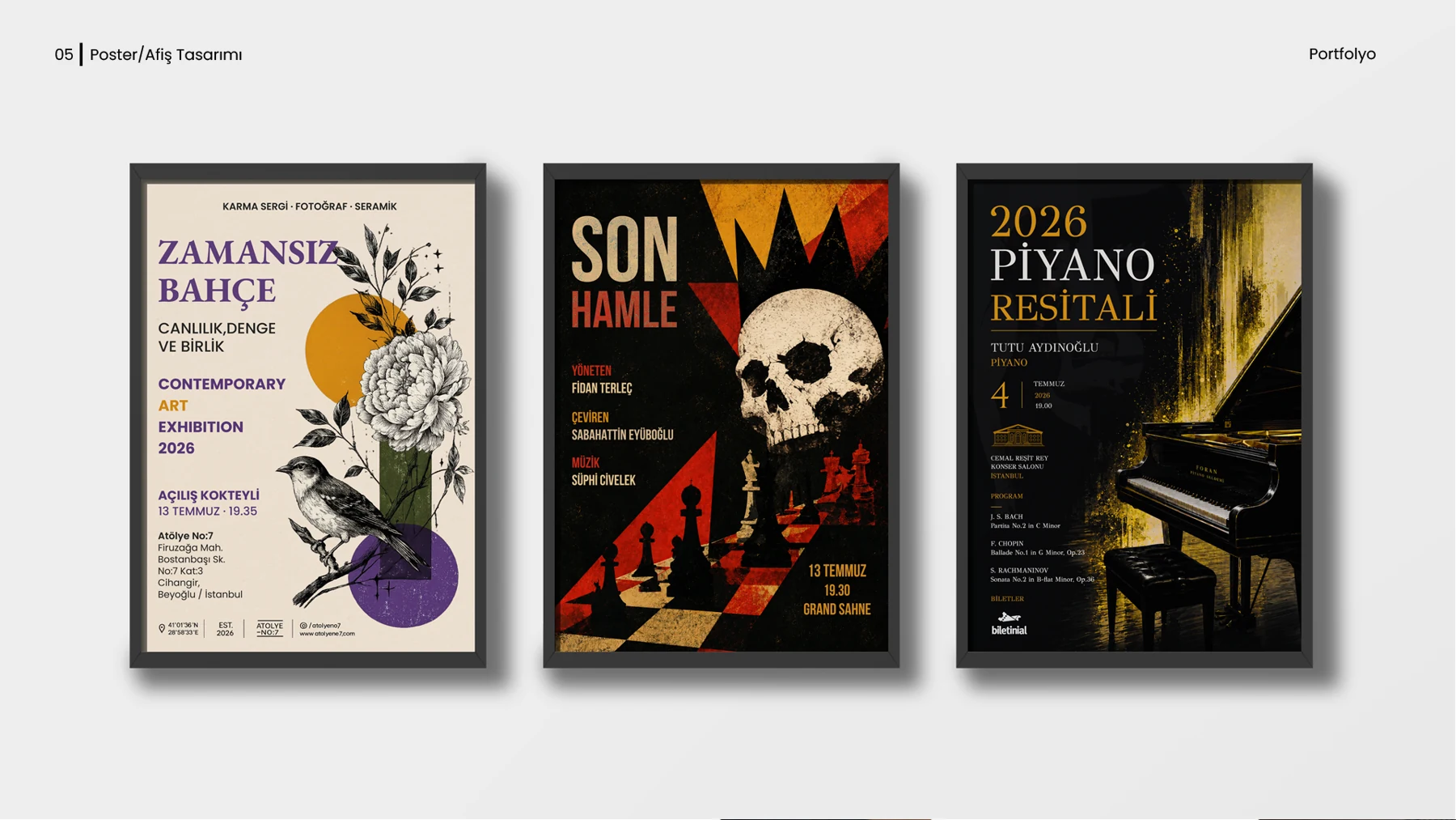 Metin Terleç — poster / afiş çalışması, sunum 1